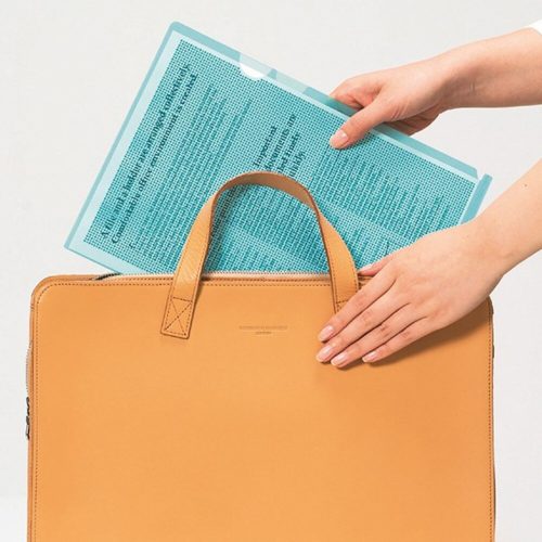 Genotherm "L" PLUS A/4 data protection text encryption blue 5 pieces