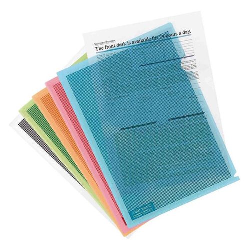 Genotherm "L" PLUS A/4 data protection text encrypting mixed colors 5 pieces