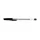 Ballpoint pen with disposable cap 0.7mm black