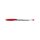 Ballpoint pen with disposable cap 0.7mm red