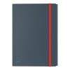 Rubber folder LEITZ Cozy A/4 plastic with extra inner pocket, velvet gray