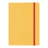 Rubber folder LEITZ Cozy A/4 plastic with extra inner pocket warm yellow