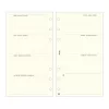 Ring calendar insert SATURNUS L358 bianco weekly planner yellow sheet