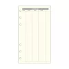 Ring calendar insert SATURNUS L365 binding planner yellow sheet 2025.