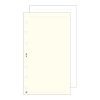 Ring calendar insert SATURNUS M325/F plain notepad white flat