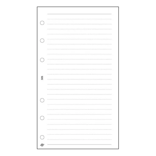 Ring calendar insert SATURNUS M326/F lined notepad white flat
