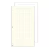 Ring calendar insert SATURNUS M327/F square grid notepad white flat