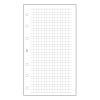 Ring calendar insert SATURNUS M327/F square grid notepad white flat