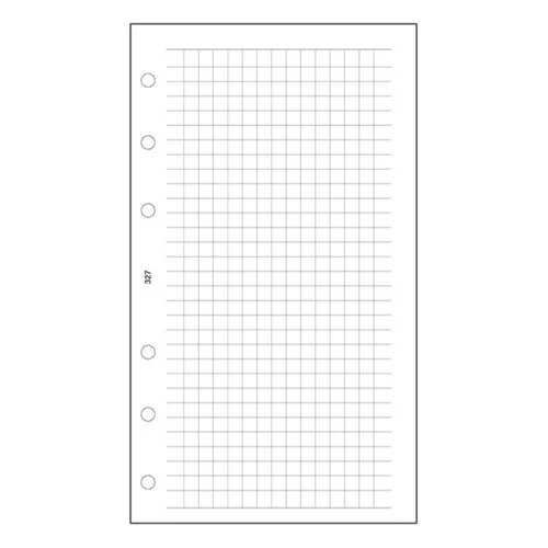 Ring calendar insert SATURNUS M327/F square grid notepad white flat