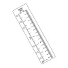Ring calendar insert SATURNUS M340 ruler