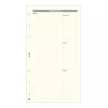 Ring calendar insert SATURNUS M368 bianco daily planner yellow sheet