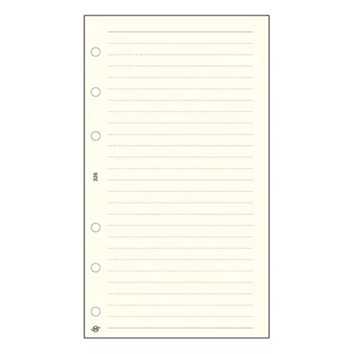 Ring calendar insert SATURNUS S326 lined notepad yellow sheet