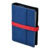 Ring calendar SATURNUS L225 chamois flat blue-red artificial leather 2025.