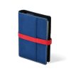 Ring calendar SATURNUS L225 chamois flat blue-red artificial leather 2025.