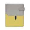 Ring calendar SATURNUS M229 yellow flat gray-green artificial leather 2025.