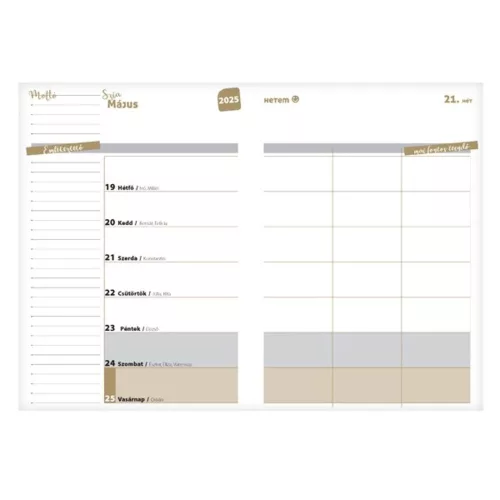 Student pocket book REALSYSTEM paper cover A/5 weekly face 2025-2026