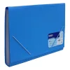 Accordion folder EAGLE 12-piece rubber blue