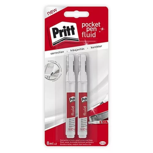 Correction pen HENKEL Pritt Pocket Pen with metal tip 2x8ml 2 pieces