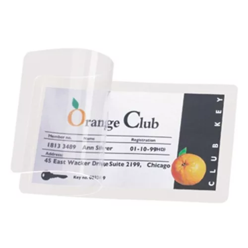 Cold laminating film DJOIS 54x86 mm transparent 10 pieces