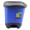Waste container with pedal selective Ekolux Duo 2 parts 2x10.5L