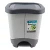 Waste container with pedal selective Ekolux Duo 2 parts 2x10.5L