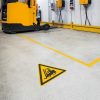 Information sticker DURABLE Caution forklift 430x430 mm yellow