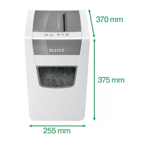 Shredder LEITZ IQ Slim Home Office confetti P4 10 sheets white