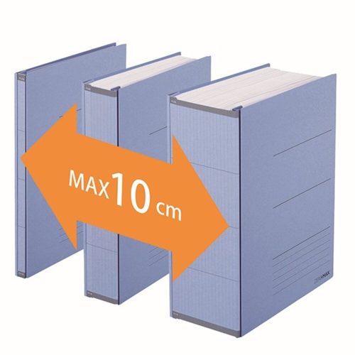 File organizer PLUS Zero Max A/4 expandable 18-118 mm blue