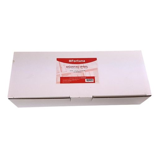 Paper spiral plastic FORTUNA 10mm 41-55 pages white 100/drum