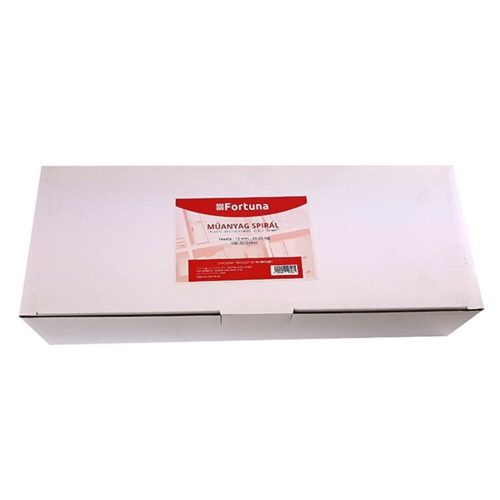 Paper spiral plastic FORTUNA 10mm 41-55 pages black 100/drum