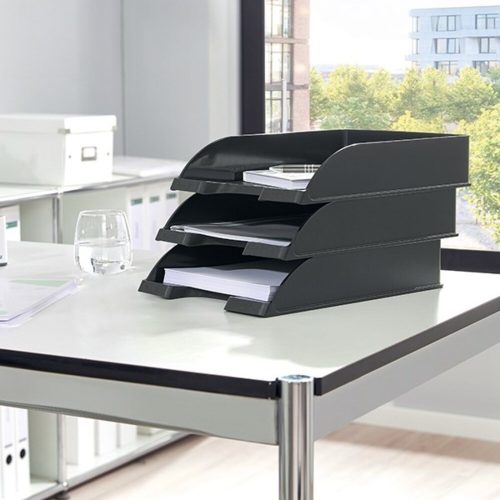 Document tray LEITZ Plus black