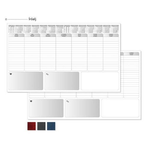 Writing pad ALISCA 576x406mm gray bianco