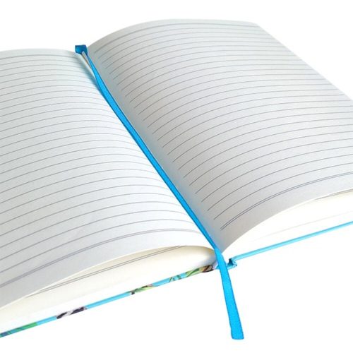 Notebook lined SPOKO A/5 96 sheets rubber hardcover cheetah