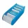 Card holder WEDO plastic 500 pieces horizontal blue