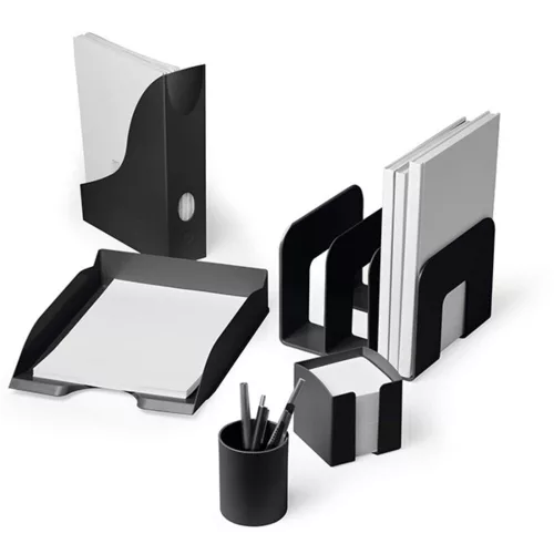 Cube holder DURABLE Eco plastic 10x10 cm filled black