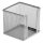 Cube holder silver with metal mesh