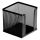 Cube holder with metal mesh black