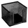 Cube block holder OPTIMA metal mesh black