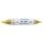 Lacquer marker double-ended ZEBRA Mckie oil-based thick 2-8 mm gold