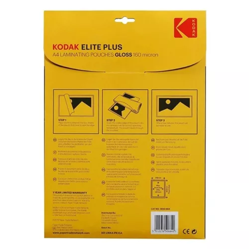 Laminating film KODAK A/4 160 micron glossy 25 sheets