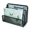 File holder with metal mesh black