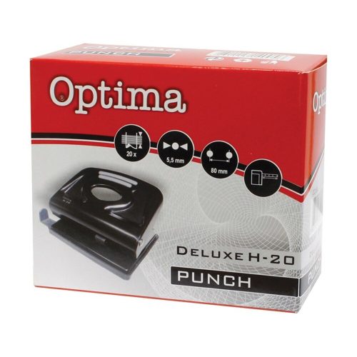 Punch OPTIMA H-30 2 holes metal 30 sheets black