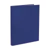 Folder with zipper OPTIMA A/4 cardboard blue