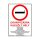 Sticker Designated place for smoking white red A/4 NEW