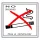 Sticker No smoking! white "A"