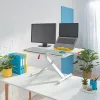 Workstation LEITZ Ergo Cozy sitting/standing with extendable keyboard holder