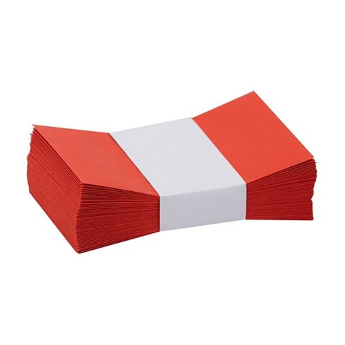 Business envelope colored KASKAD embossed 70x105mm 28 coral red 50 pieces
