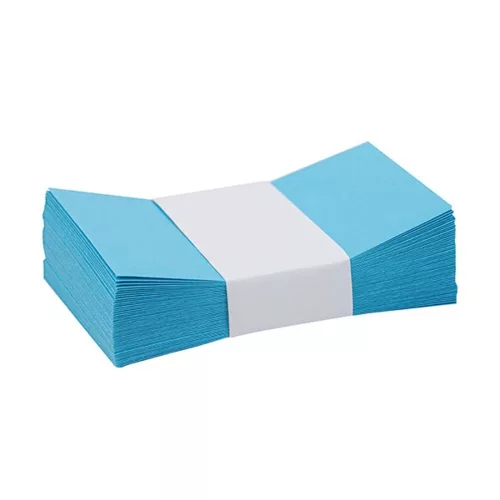 Business envelope colored KASKAD creased 70x105mm 77 aqua blue 50 pieces