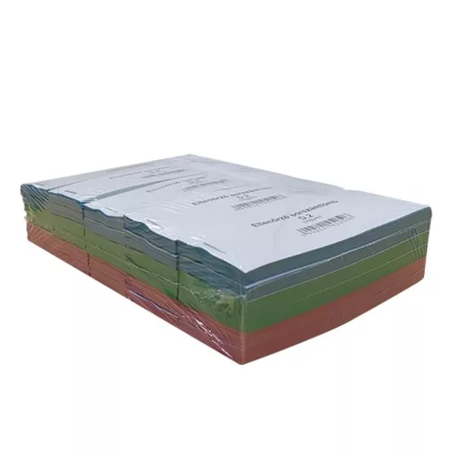 Print check serial number block D2 100 sheets 118x40 mm 2 sections mixed 30 blocks/pack