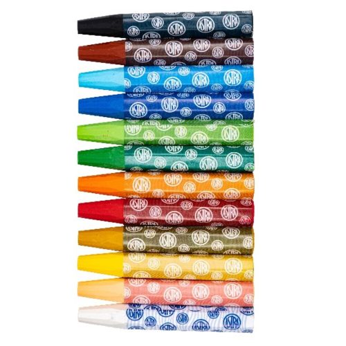 Oil pastel ASTRA hexagonal 12 colors